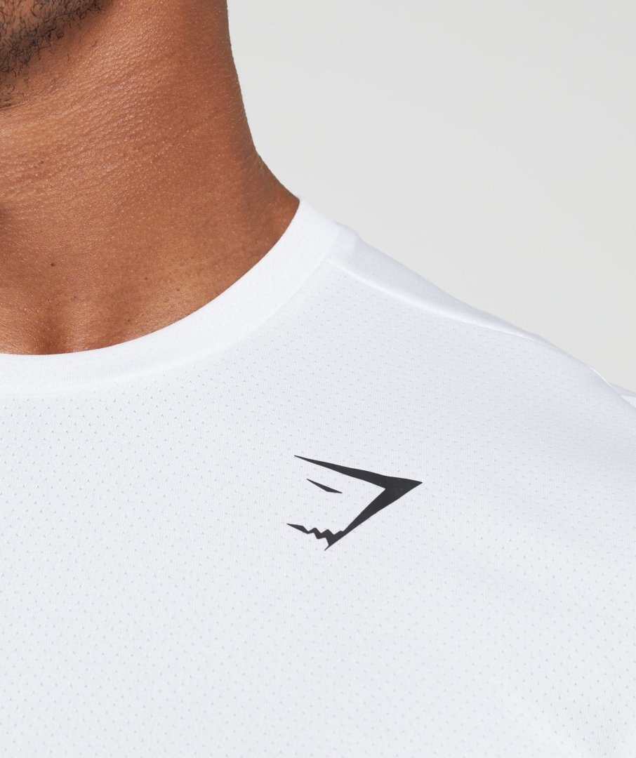 GYMSHARK ARRIVAL T-SHIRT BLANC - My Authentic Store