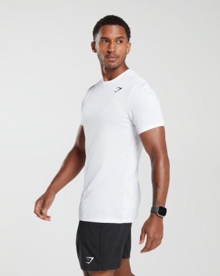 GYMSHARK ARRIVAL T-SHIRT BLANC - My Authentic Store
