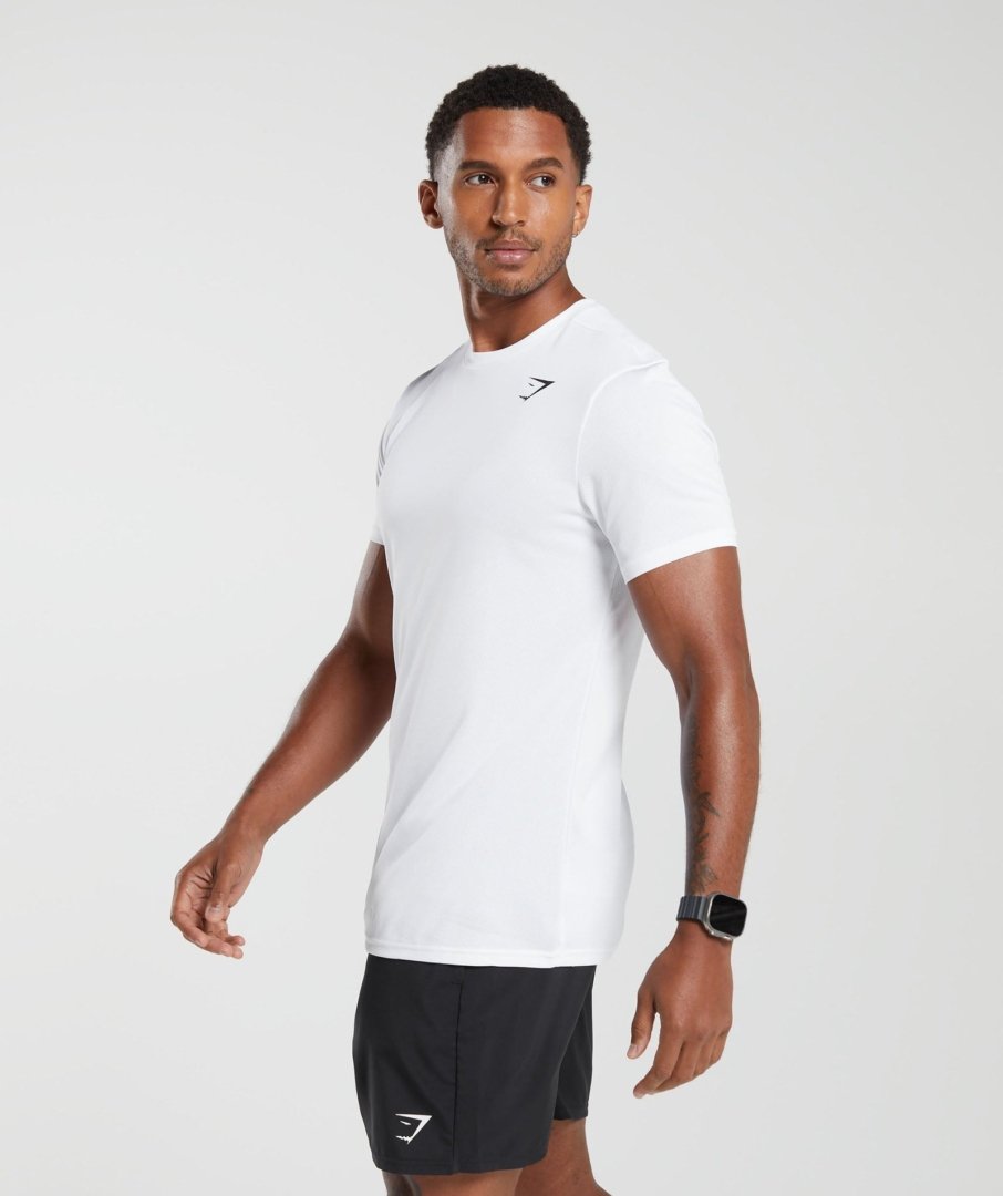 GYMSHARK ARRIVAL T-SHIRT BLANC - My Authentic Store