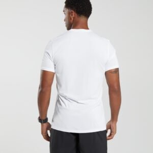 GYMSHARK ARRIVAL T-SHIRT BLANC – Image 4