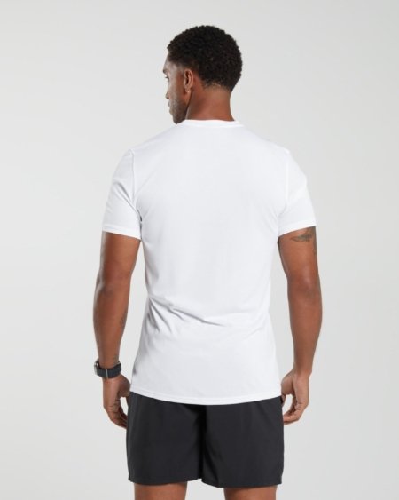 GYMSHARK ARRIVAL T-SHIRT BLANC - My Authentic Store