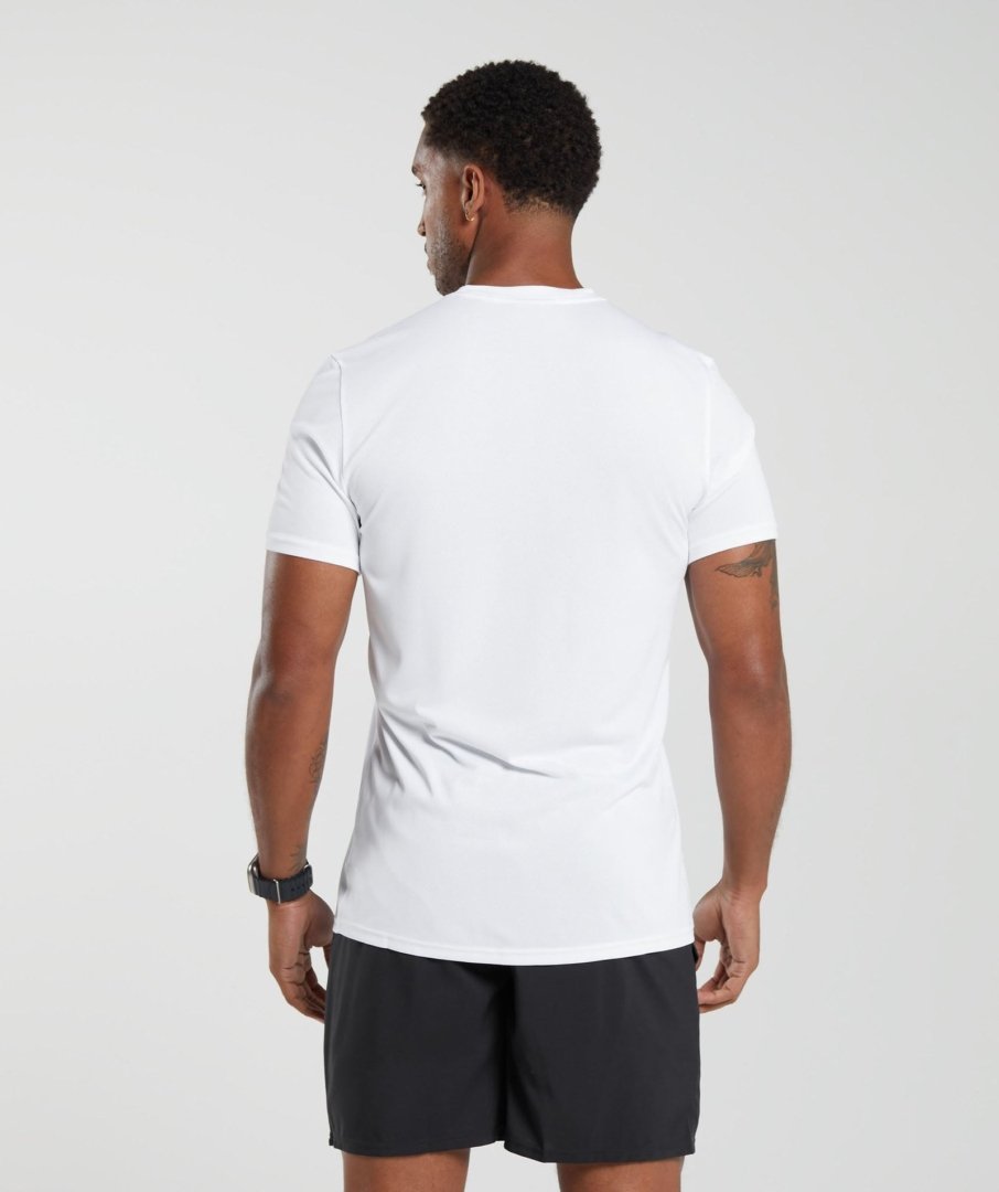 GYMSHARK ARRIVAL T-SHIRT BLANC - My Authentic Store