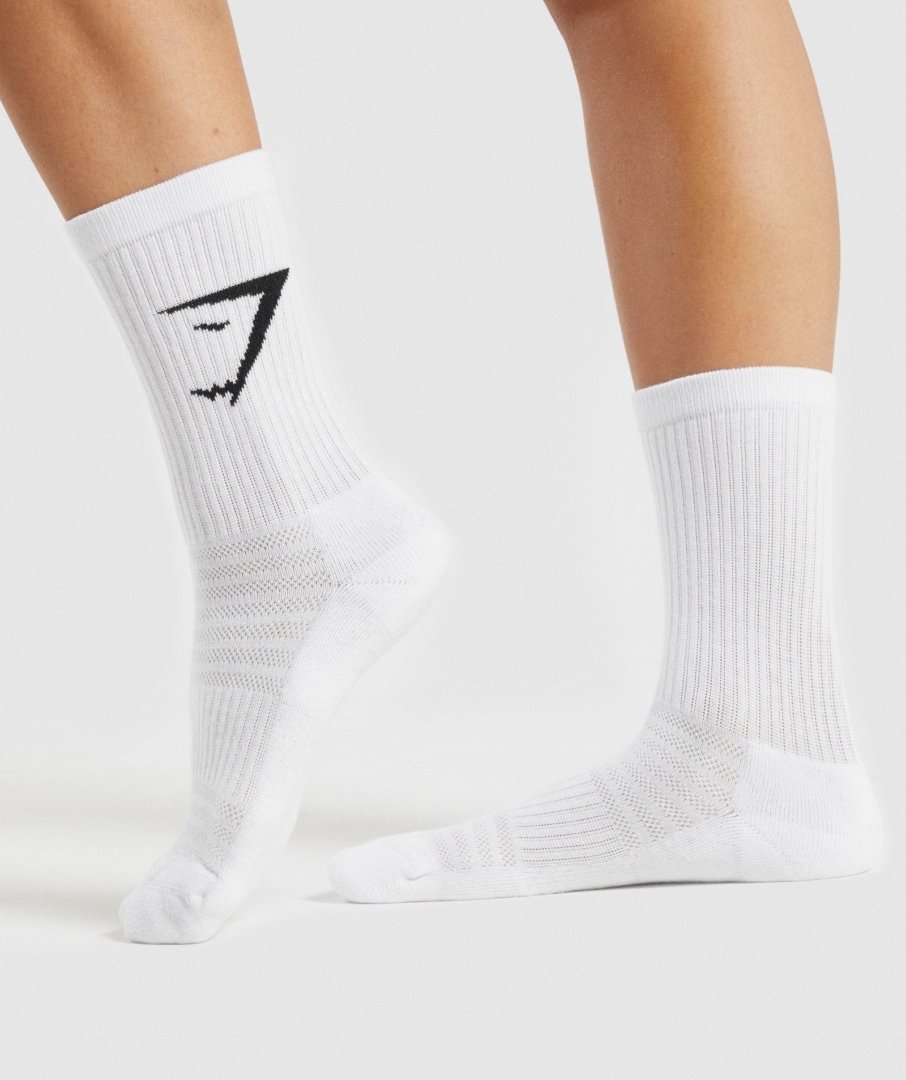 GYMSHARK SOCKS 3PK White - My Authentic Store