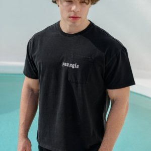 POCKET T-SHIRT YOUNGLA BLACK – Image 1