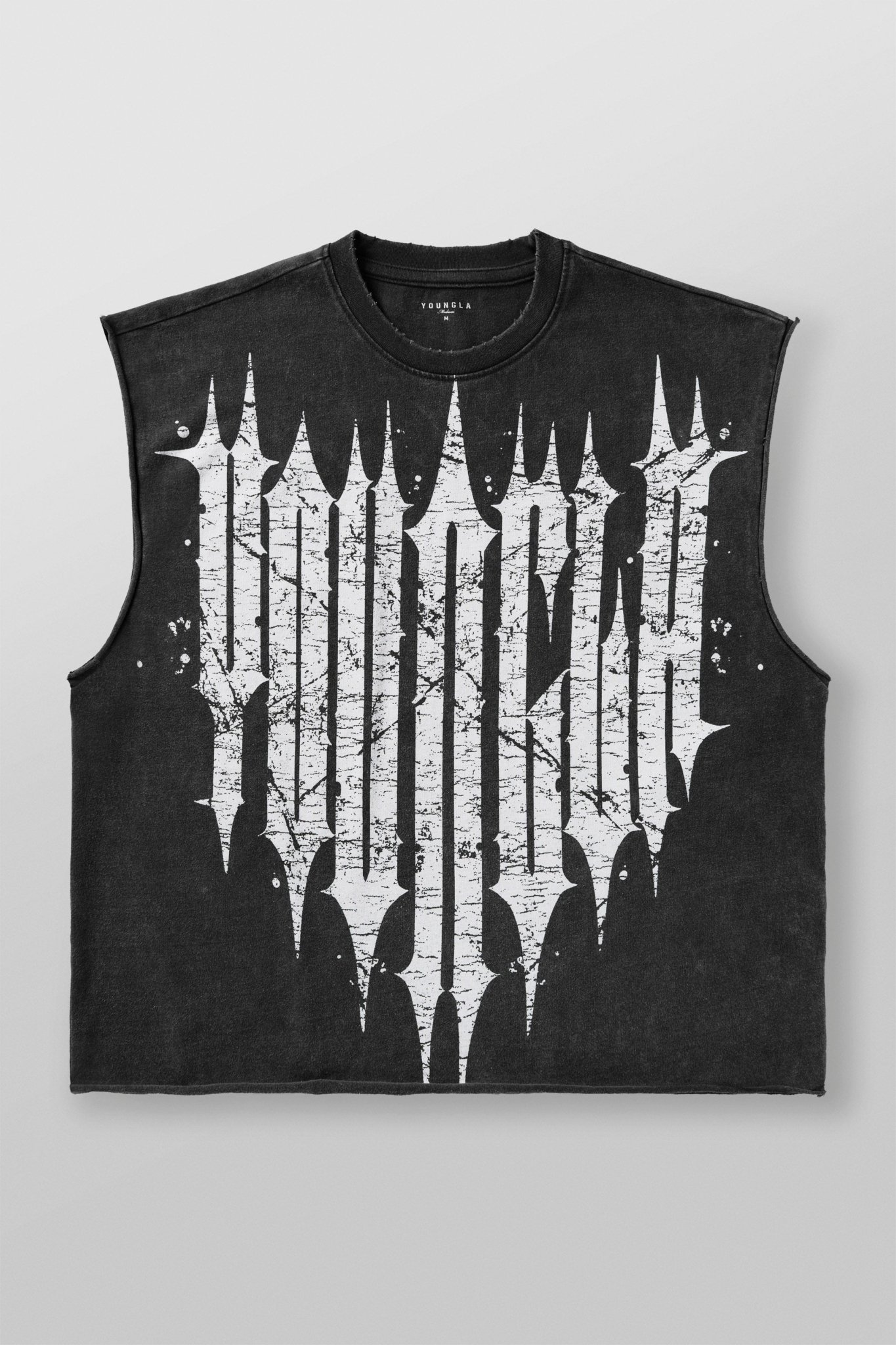 YOUNGLA -Tank Revenge Crop Cut-Offs - My Authentic Store
