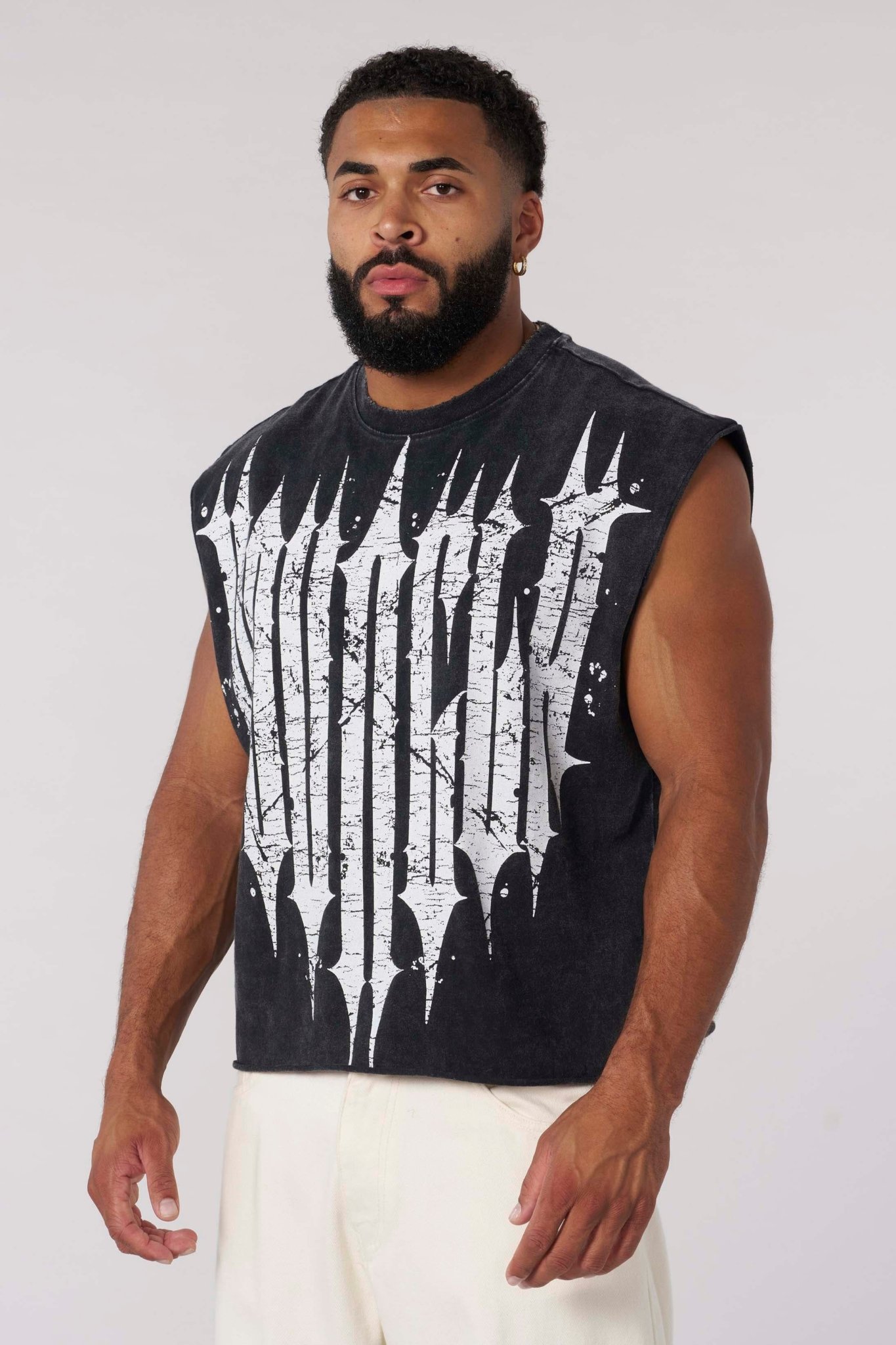 YOUNGLA -Tank Revenge Crop Cut-Offs - My Authentic Store