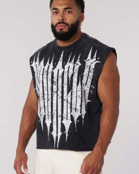 YOUNGLA -Tank Revenge Crop Cut-Offs - My Authentic Store