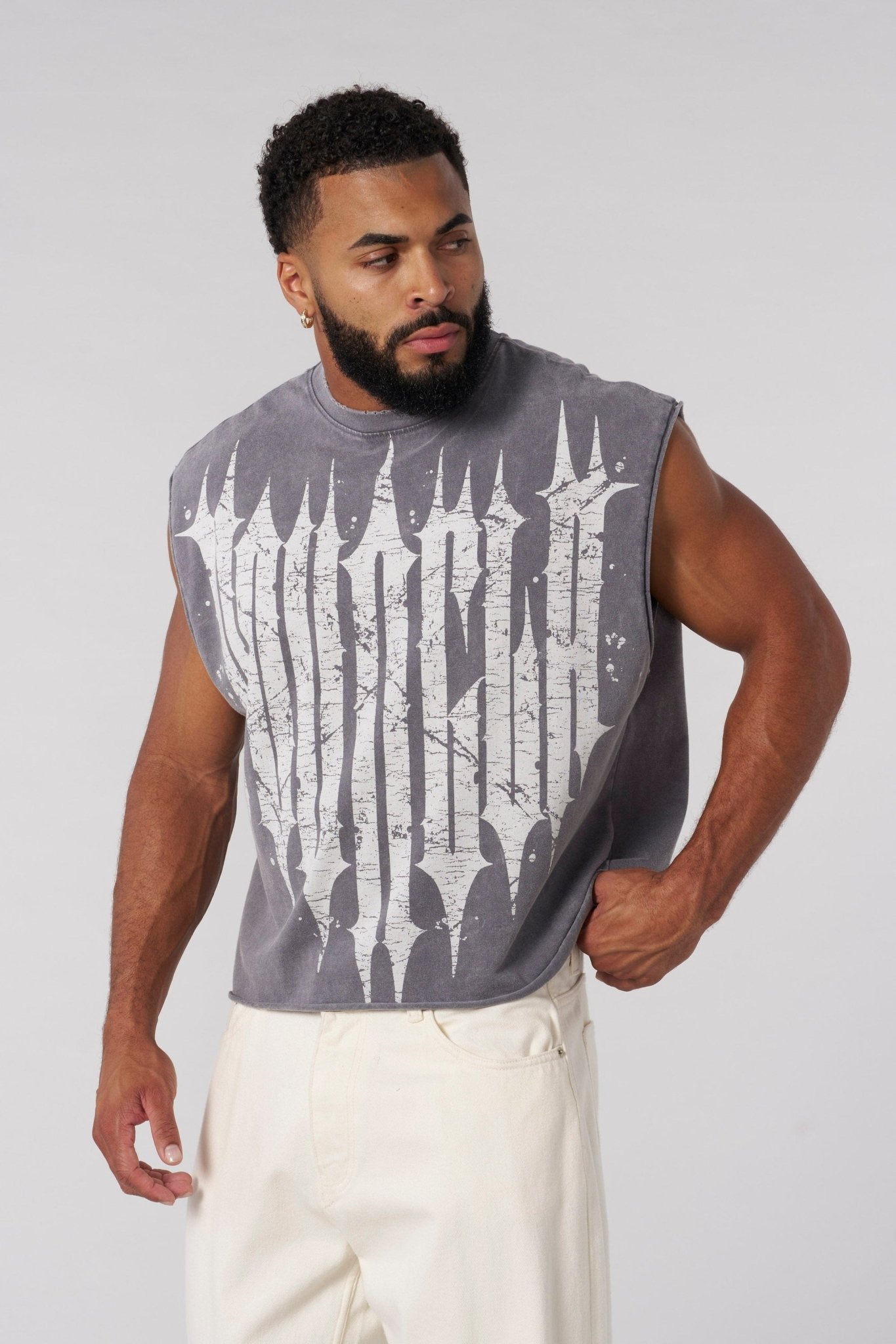 3021_grey-wash_009_07_10_johnny_ecomm (1) YOUNGLA -Tank Revenge Crop Cut-Offs GREY - My Authentic Store