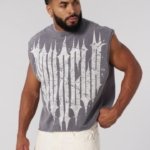 -tank revenge crop cut-offs grey YoungLA Maroc — 100% authentique