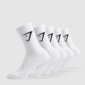 GYMSHARK SOCKS 5PK White - My Authentic Store
