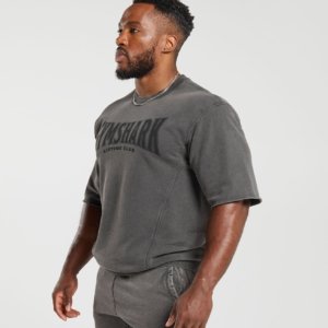 T-SHIRT WASHED ONYX GREY SHORT SLEEVE – Image 5