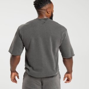 T-SHIRT WASHED ONYX GREY SHORT SLEEVE – Image 2