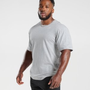 POWER T-SHIRT OVERSIZE GREY – Image 2