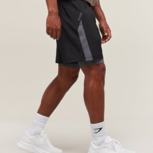 SPORT 7" 2 IN 1 SHORTS BLACK – Image 2