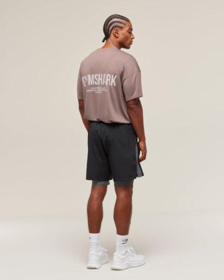 SPORT 7" 2 IN 1 SHORTS BLACK - My Authentic Store
