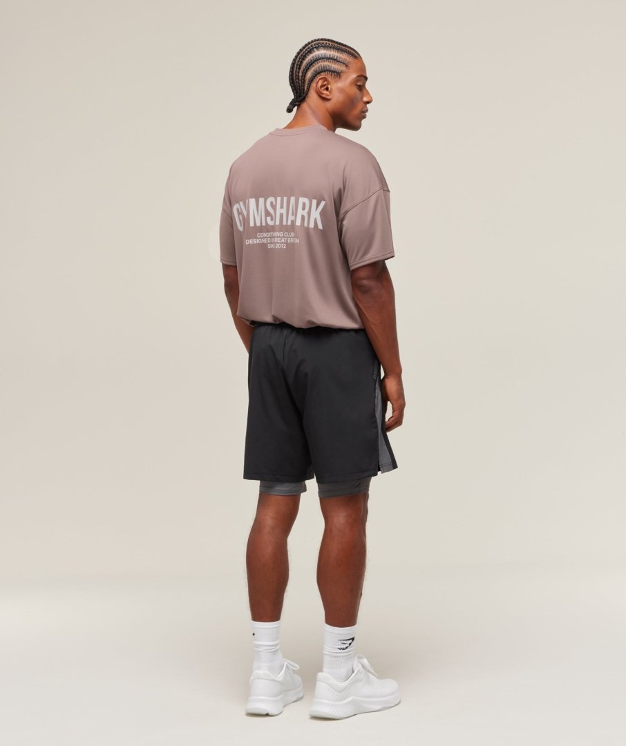 SPORT 7" 2 IN 1 SHORTS BLACK - My Authentic Store