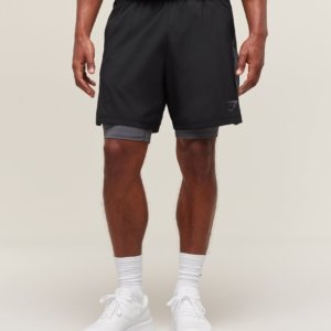 SPORT 7" 2 IN 1 SHORTS BLACK – Image 1