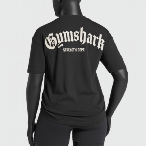 GYMSHARK T-SHIRT DEPARTEMENT OVERSIZE - Black ( Produit pour Femme ) – Image 2