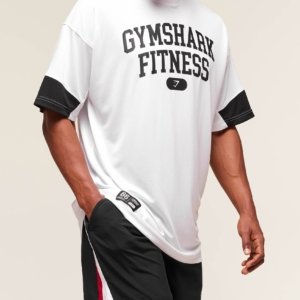 VARSITY OVERSIZED T-SHIRT WHITE – Image 3