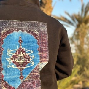 AUTHENTICxSAW HOODIE TAPIS PALESTINE OVERSIZE UNISEX – Image 3