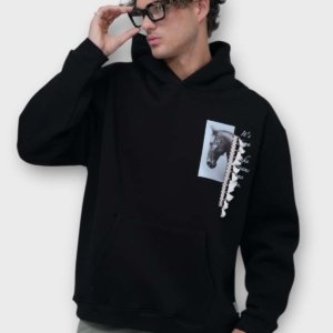 AUTHENTICxSAW HOODIE MY HORSE OVERSIZE UNISEX – Image 4