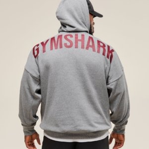 POWER HOODIE Charcoal Core Marl – Image 1