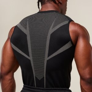 ONYX GYMSHARK 5.0 TANK BLACK/LIGHT GREY – Image 2