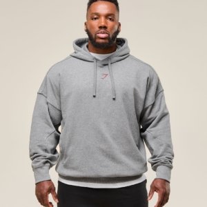 POWER HOODIE Charcoal Core Marl – Image 2