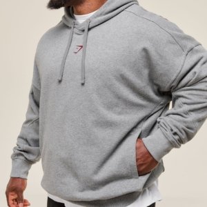 POWER HOODIE Charcoal Core Marl – Image 3