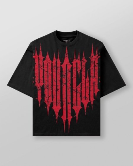 Youngla - REVENGE TEES SPRING'25 Black/Red - My Authentic Store