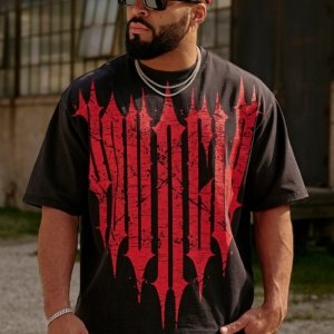 Youngla - REVENGE TEES SPRING'25 Black/Red – Image 1