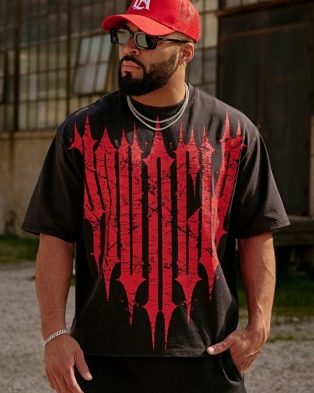 Youngla - REVENGE TEES SPRING'25 Black/Red - My Authentic Store