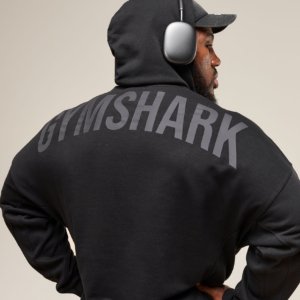 POWER HOODIE BLACK – Image 4