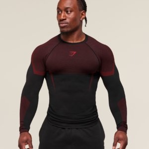 ONYX GYMSHARK 5.0 seamless long sleeve RED – Image 1