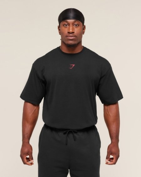 POWER T-SHIRT BLACK/RED - My Authentic Store