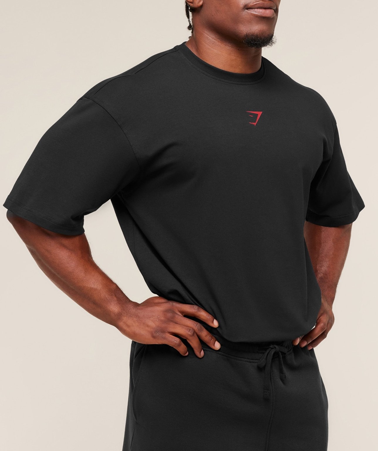POWER T-SHIRT BLACK/RED - My Authentic Store