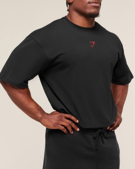 POWER T-SHIRT BLACK/RED - My Authentic Store