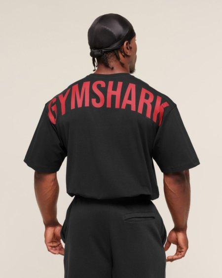POWER T-SHIRT BLACK/RED - My Authentic Store