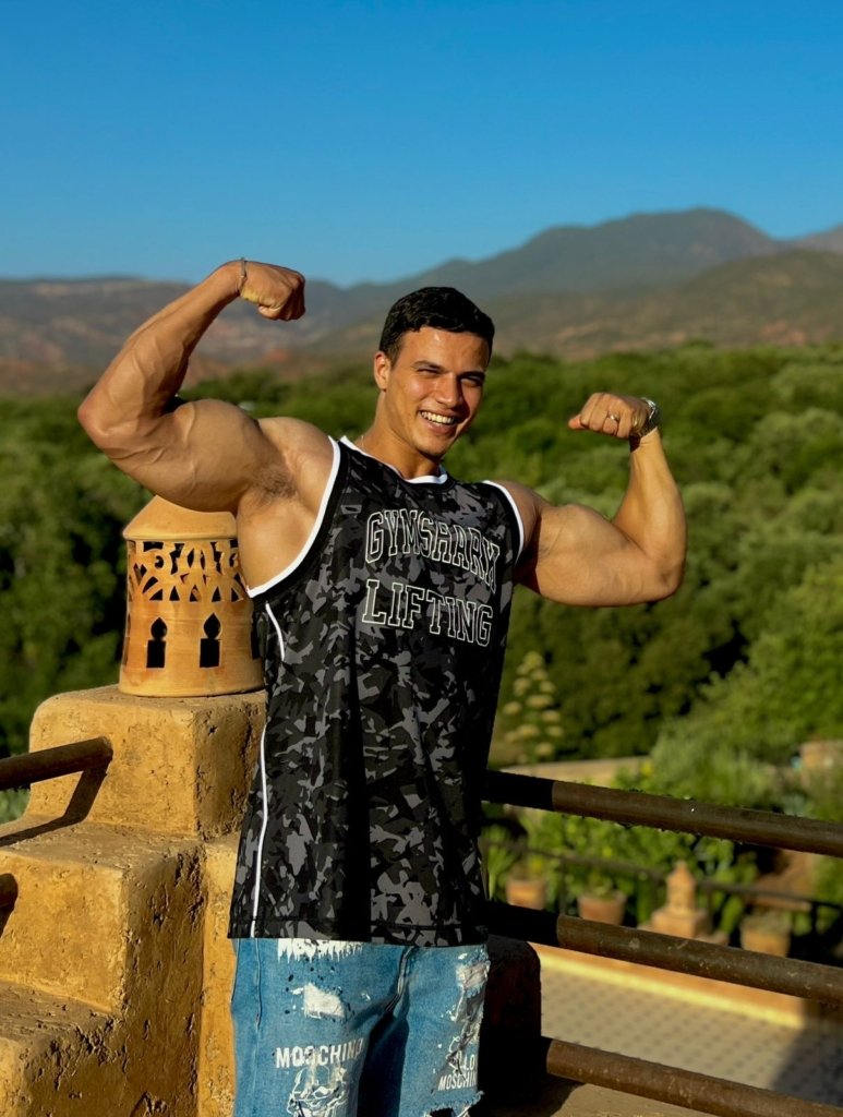 Athlète marocain portant Gymshark - Gymshark prix au Maroc