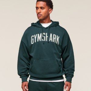 HOODIE WORN BLUE PETROL – Image 1