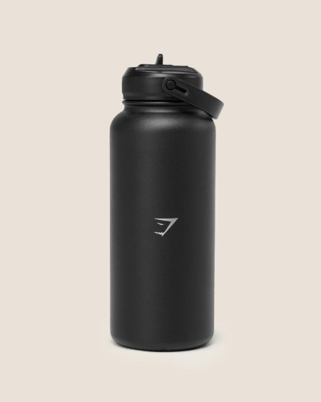 LUXE METAL INSULATED BOTTLE 1L -BLACK ( COLD WATER AND HOT ) – Image 2