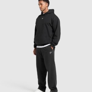 HOODIE BOXY BLACK PREMIUM 410 GSM – Image 4