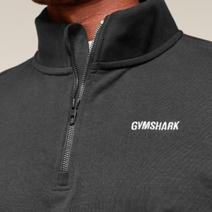 REST DAY SWEAT ZIP OVERSIZE BLACK – Image 3