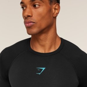 BASELAYER LONGSLEEVE BLUE COMPRESSION – Image 4