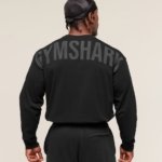 POWER LONG SLEEVE T-SHIRT BLACK/BLACK - My Authentic Store