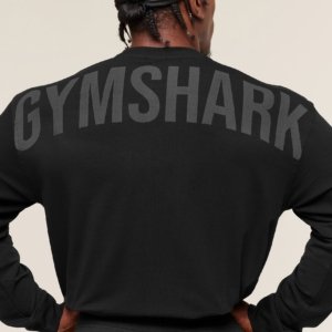 POWER LONG SLEEVE T-SHIRT BLACK/BLACK – Image 2