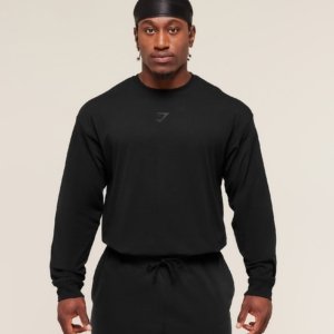 POWER LONG SLEEVE T-SHIRT BLACK/BLACK – Image 3