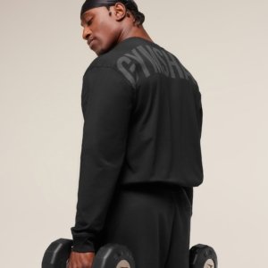 POWER LONG SLEEVE T-SHIRT BLACK/BLACK – Image 4