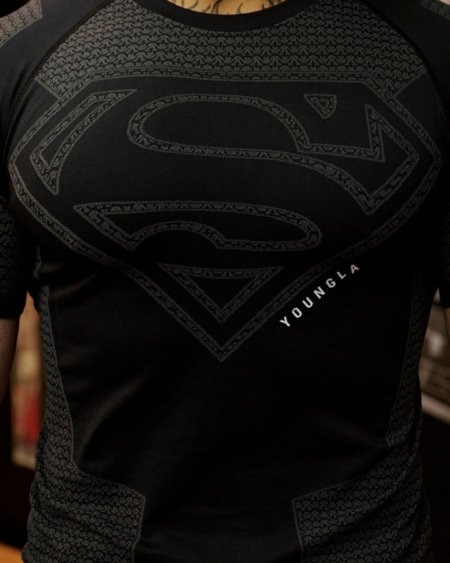 YOUNGLA-SUPERMAN COMPRESSION TEES - My Authentic Store