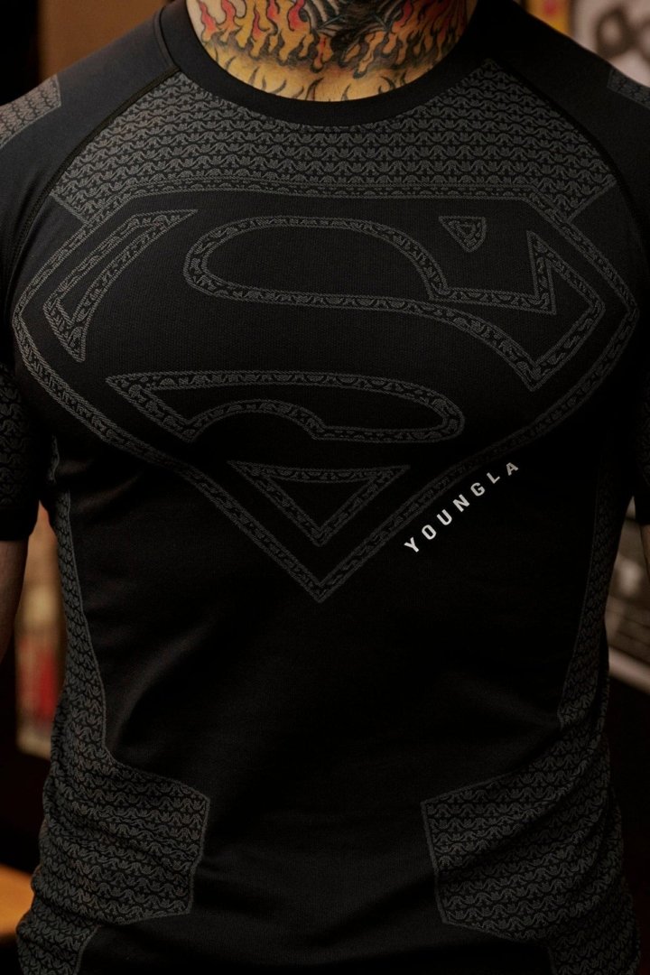YOUNGLA-SUPERMAN COMPRESSION TEES - My Authentic Store